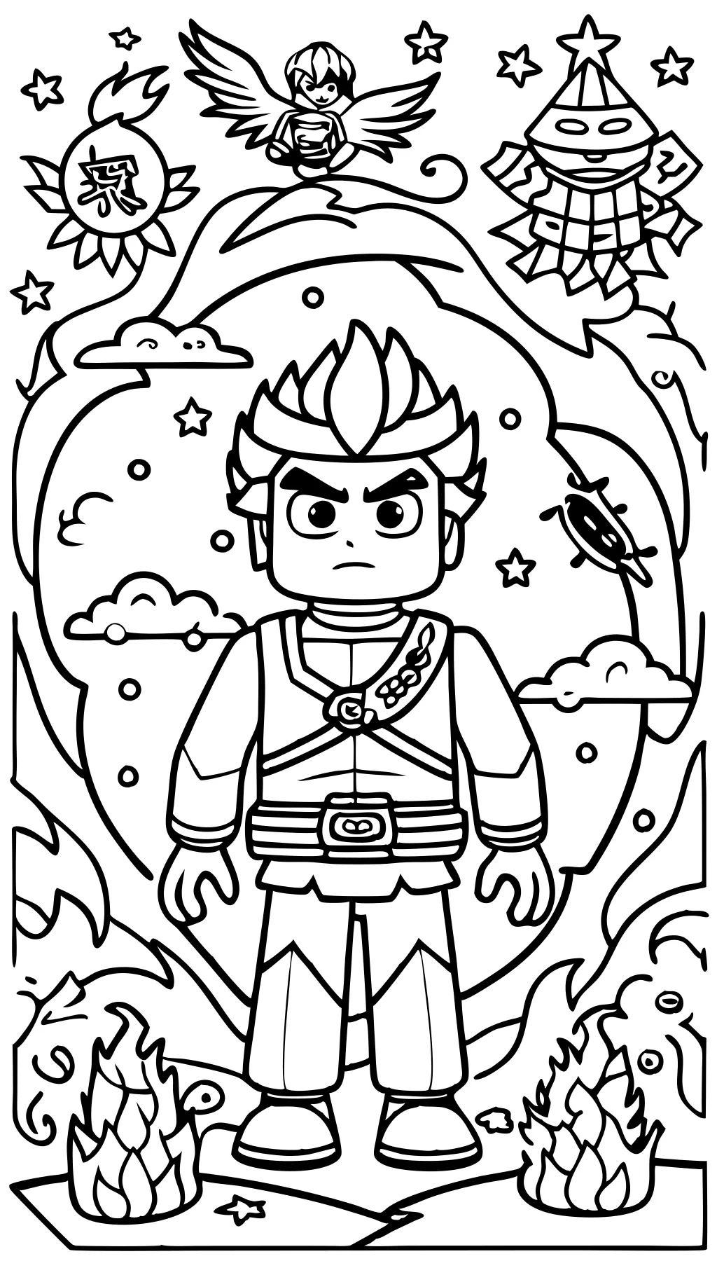 coloriage lloyd ninjago